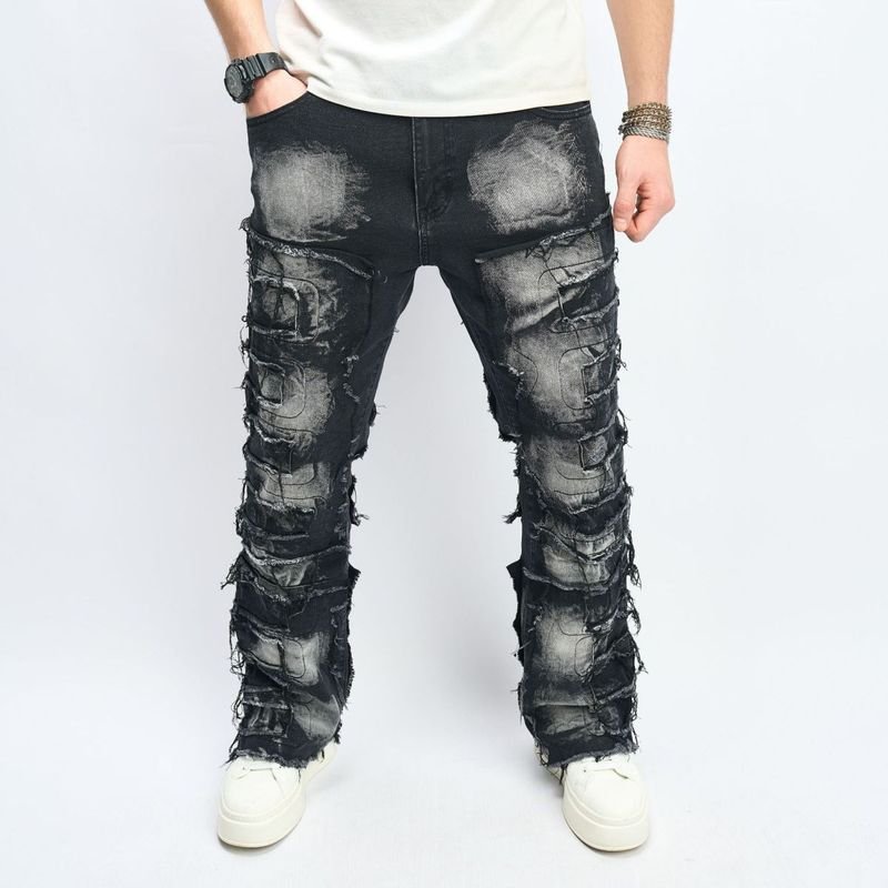 Men Fashion Casual Loose Street Tide Jeans