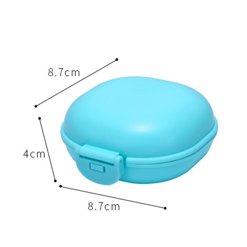 Portable Solid Color Soap Box With Lid