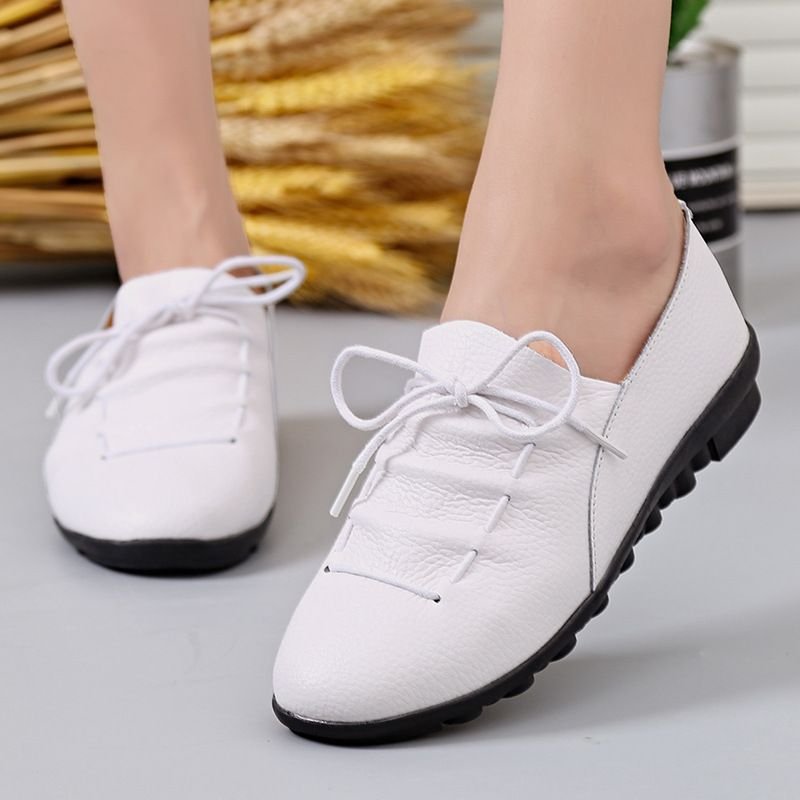 Size:4.5-9 Women Leisure Lace up Flats Shoes