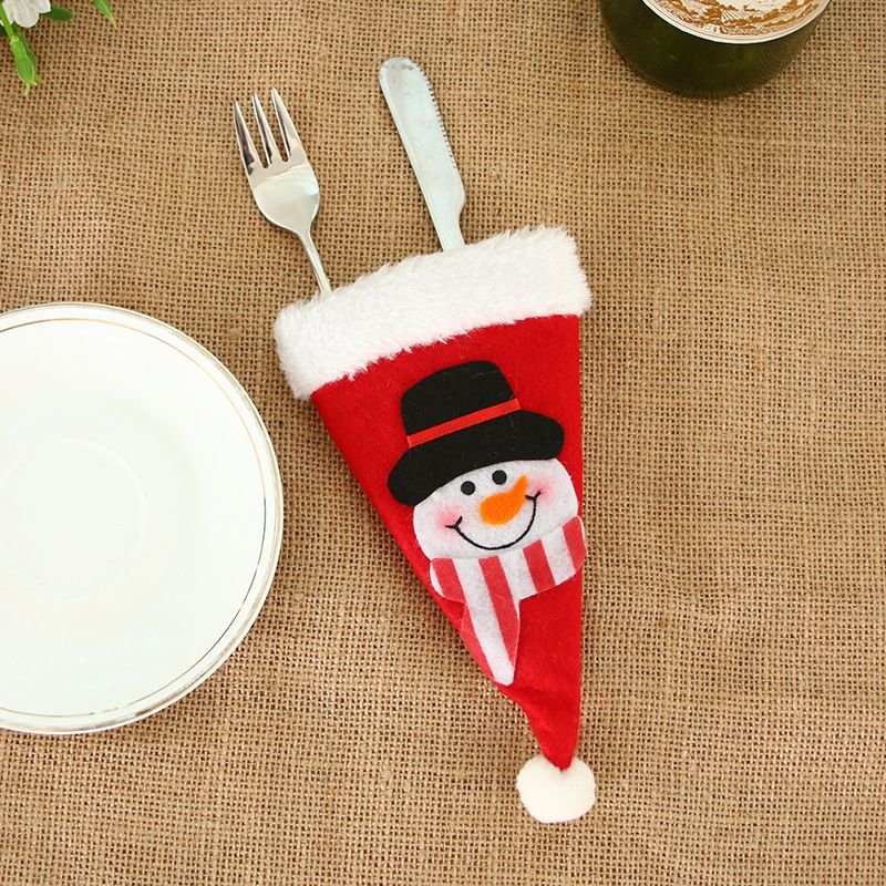 Christmas Decorative Non-Woven Creative Tableware Set