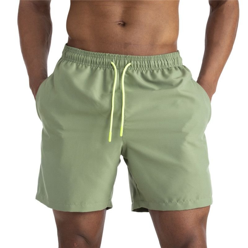 Men Casual Shorts Summer Beach Pants Breathable Lotus Leaf Water-Repellent Sports Casual Shorts