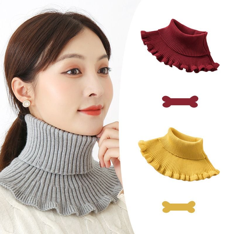 Autumn Winter Women High Collar Neck False Collar