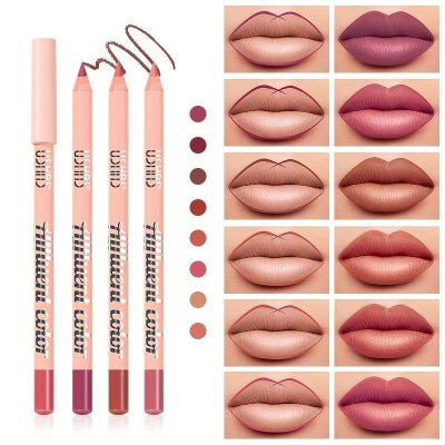 USHAS Women Waterproof Non-Blooming Long-Lasting Lipstick Lip Liner