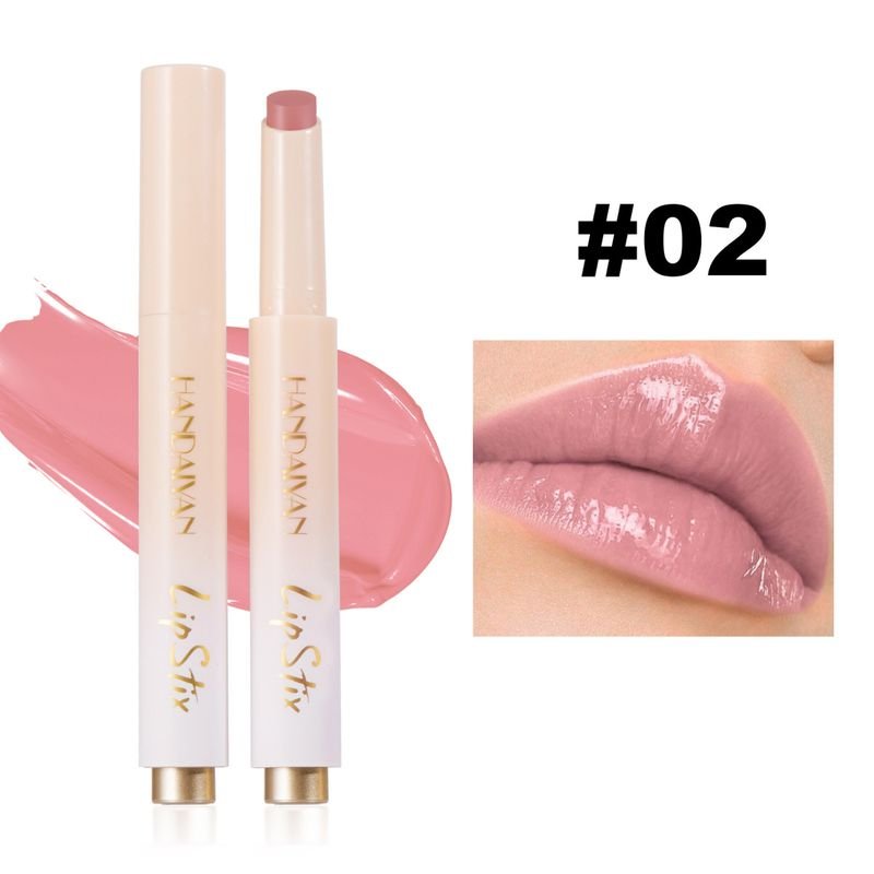 Women Handaiyan Simple Waterlight Mirror Moisturizing Press Lipstick