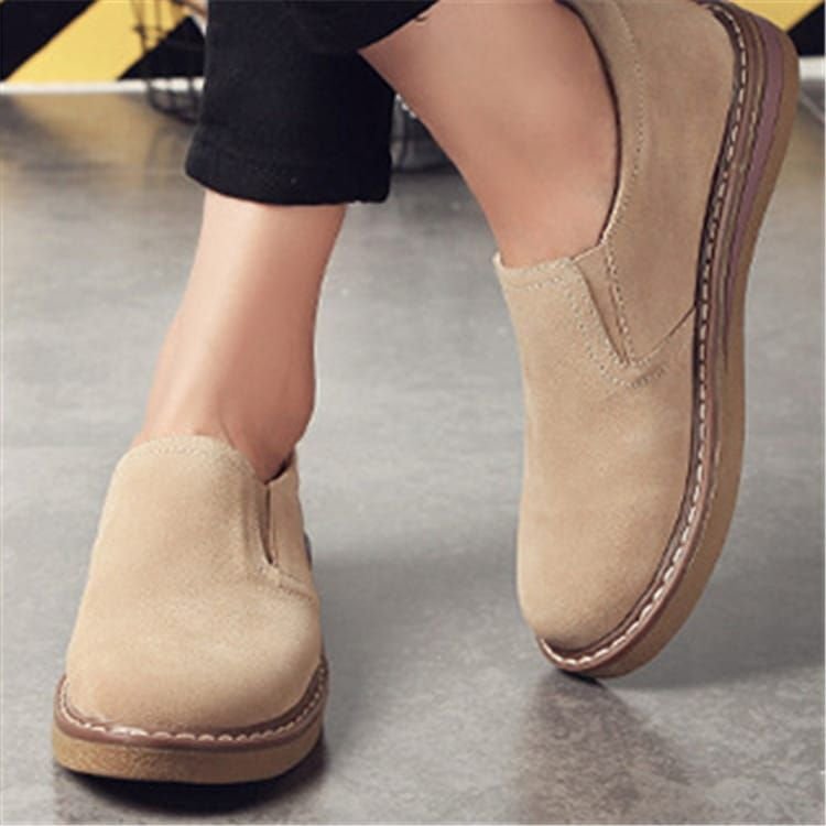 Size:4.5-10 Women Causal Slip On Suede Loafers