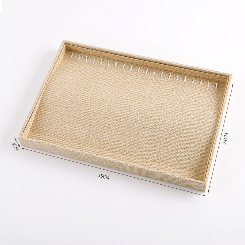 Fashion Solid Color Rag Flannel Necklace Display Tray