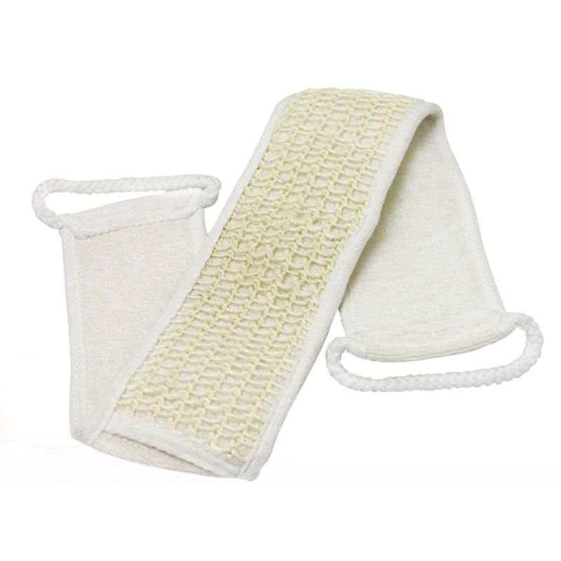 Unisex Soft Skin Care Exfoliating Loofah Sponge Back Strap Bath Shower Body Massage Spa Cleaning Scrubber Brush