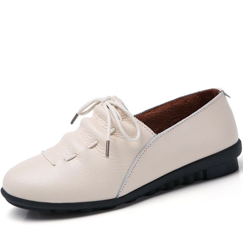 Size:4.5-9 Women Leisure Lace up Flats Shoes