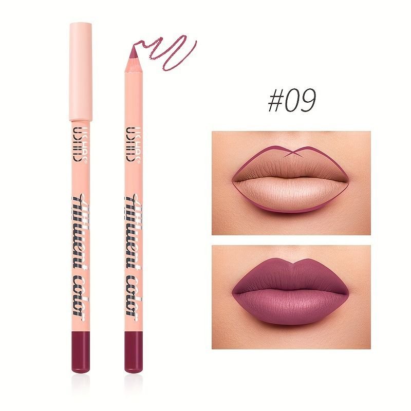 USHAS Women Waterproof Non-Blooming Long-Lasting Lipstick Lip Liner