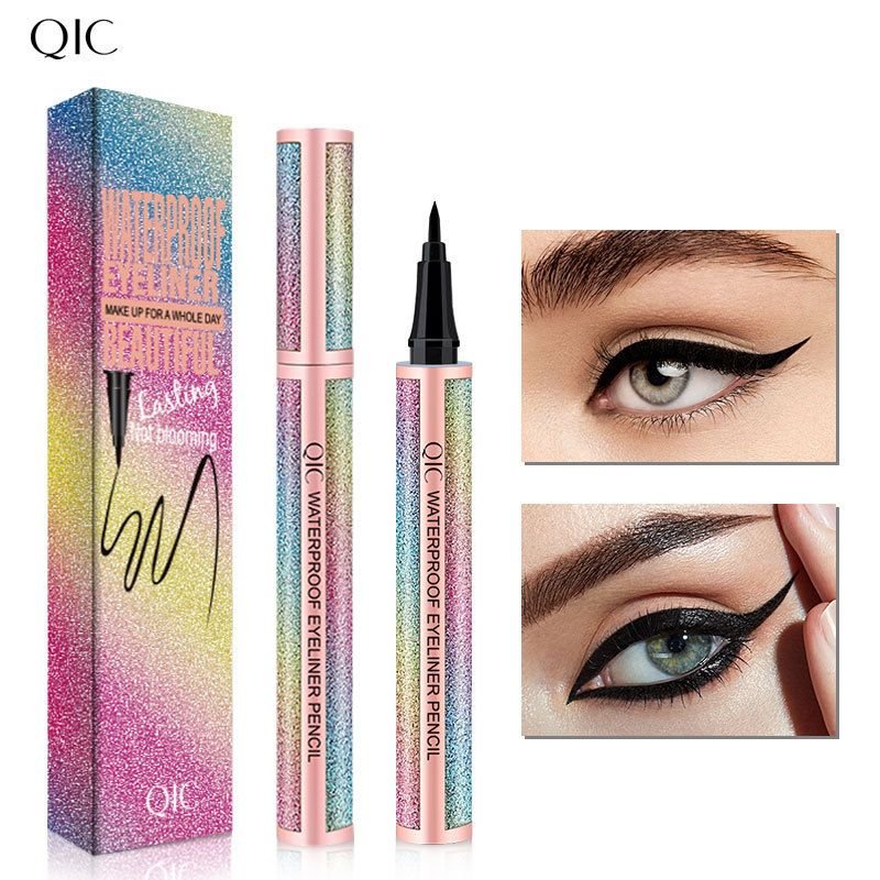 Qic Star Glitter Eyeliner Waterproof Oil-Proof Sweat-Proof Eyeliner Beauty Makeup