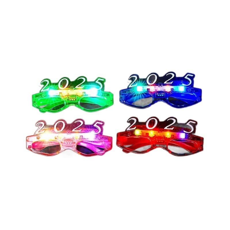 2025 New Year Led Luminous Digital Glasses