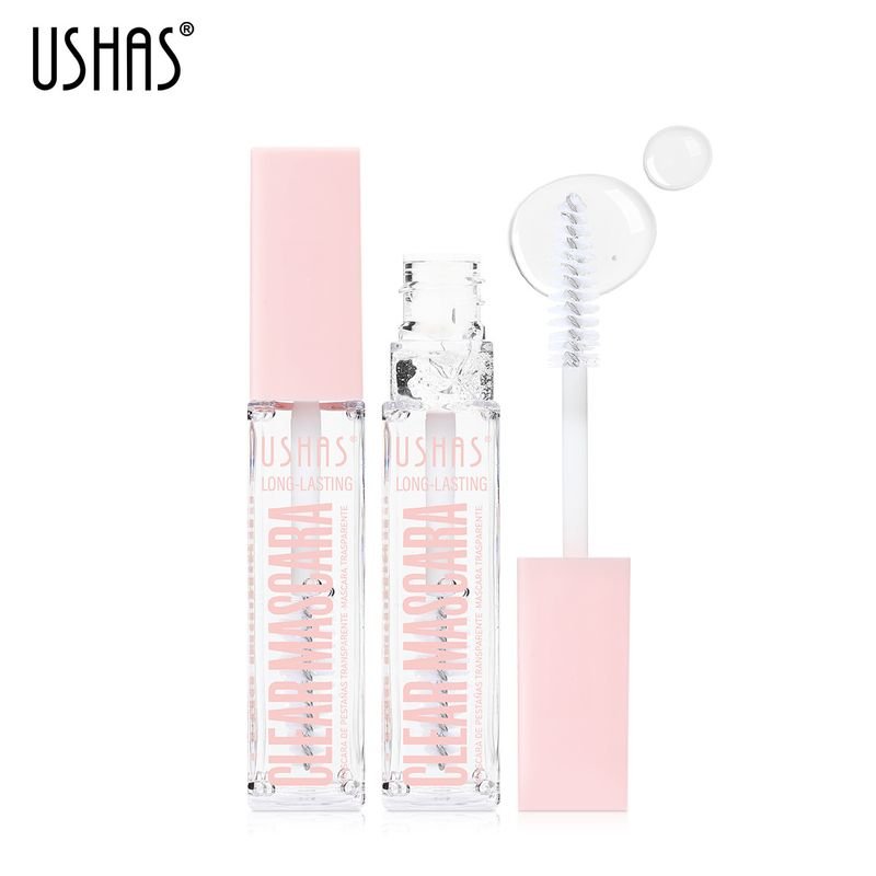 USHAS Women Waterproof Long Lasting Slim Curly Transparent Mascara