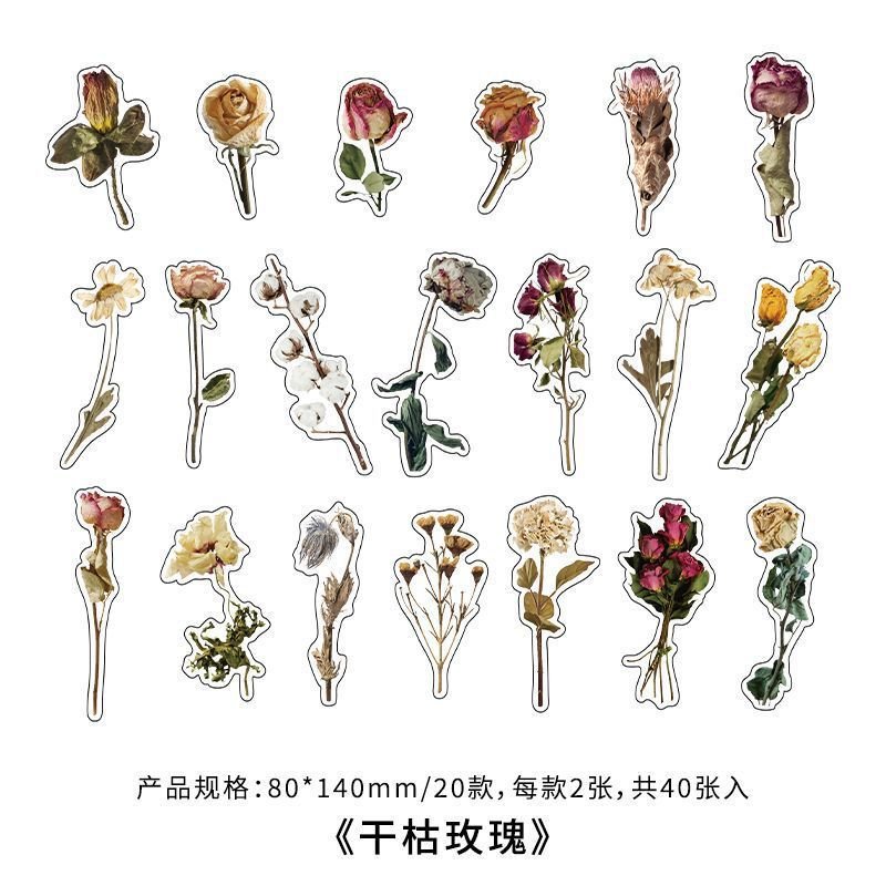 Simple Creative Plant Hand Account Decoration Material Sticker