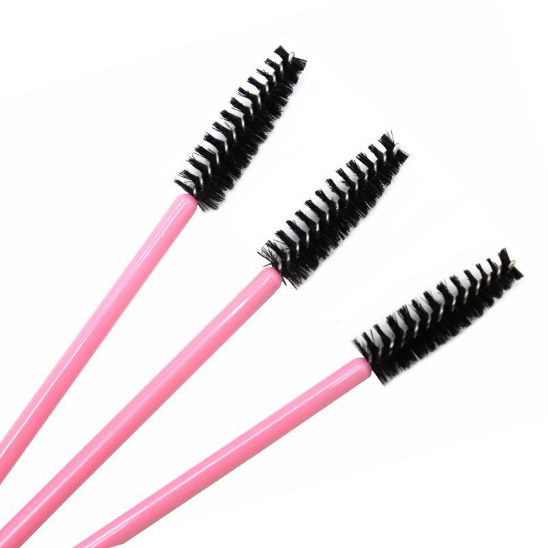 50pcs/pack Disposable Portable Multiple Color Options Eyelash Brushes