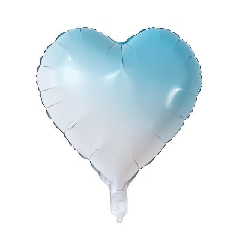 18 Inch Light Plate Heart-Shaped Star Gradient Aluminum Film Balloon Party Decoration 50-Bag