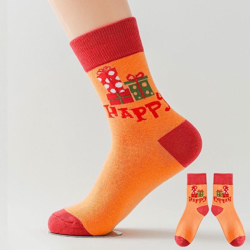 Thanksgiving Couple Printed Socks