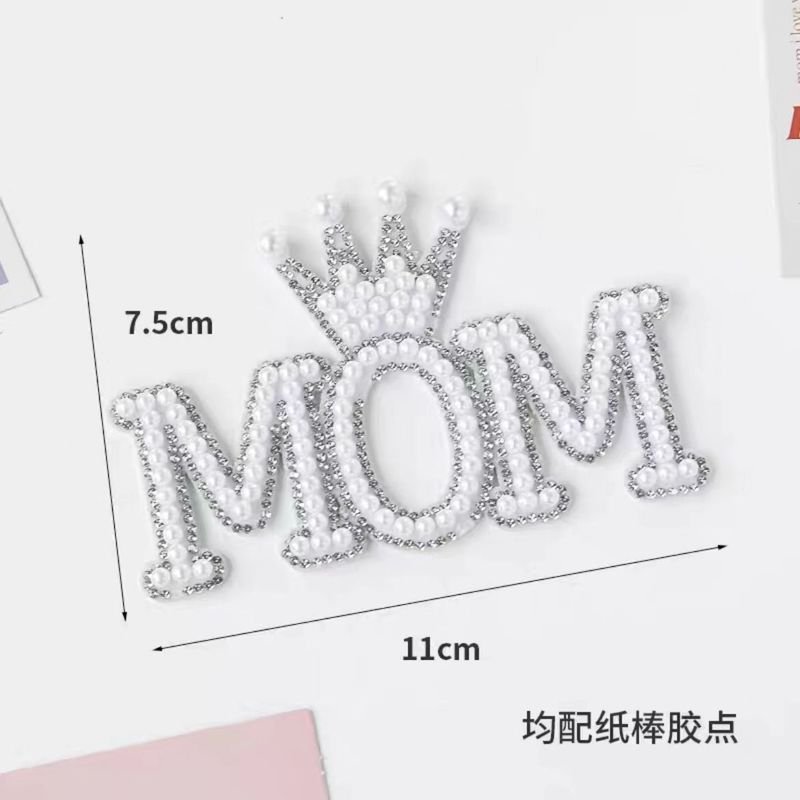 Mom Mother'S Day Cake Decor Pearl Queen Mom Plug-In