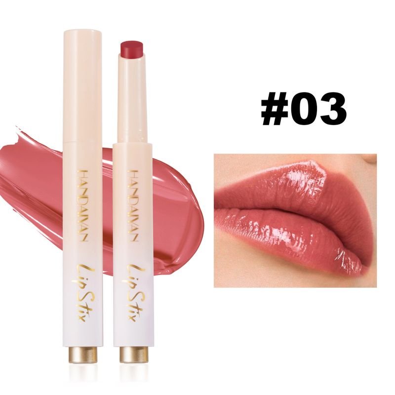 Women Handaiyan Simple Waterlight Mirror Moisturizing Press Lipstick