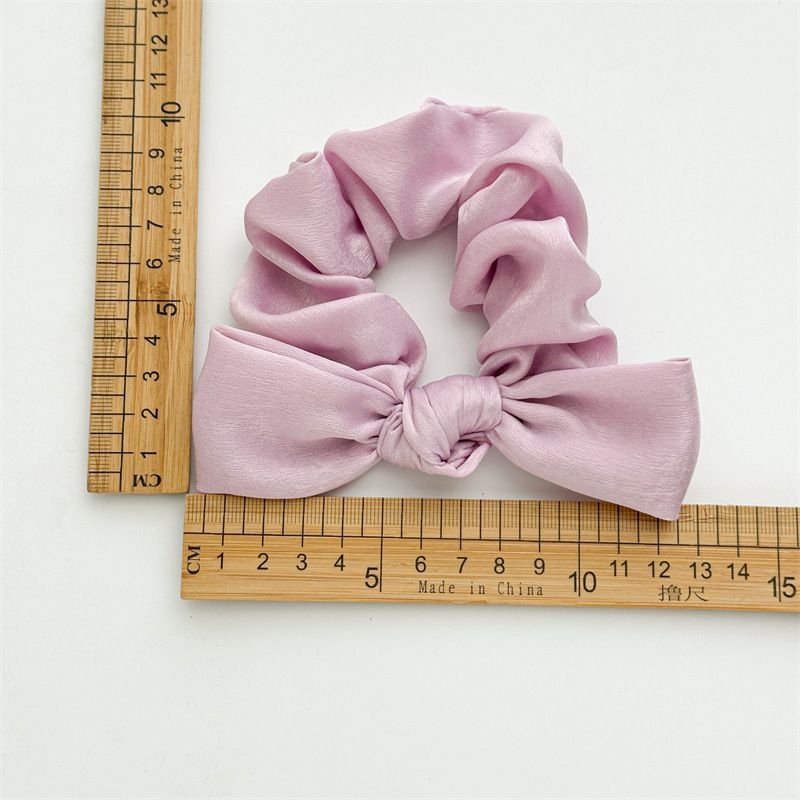 Women Fashion Satin Fabric Knotted Large Intestine Hair Ring