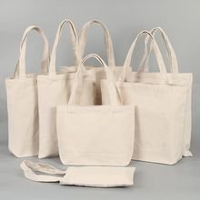 Women Simple Solid Color Large Capacity Canvas Shopping Tote Bag