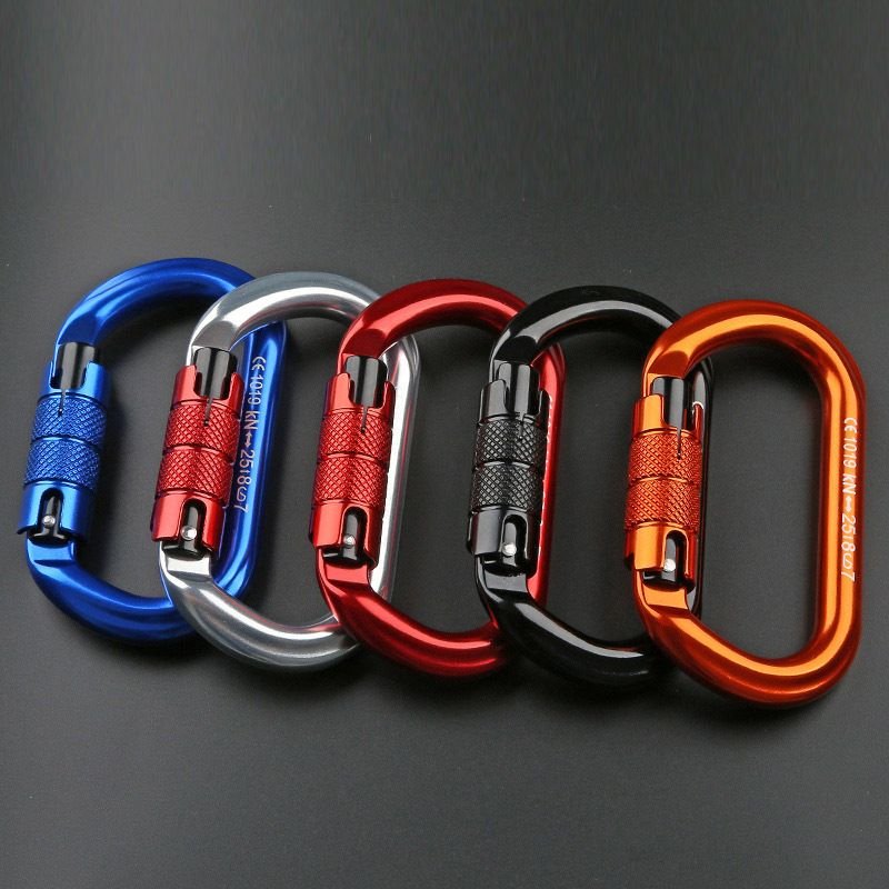 Outdoor Rock Climbing Climbing Main Lock Aviation Aluminum Safety Buckle Downhill Equipment Climbing Ropes