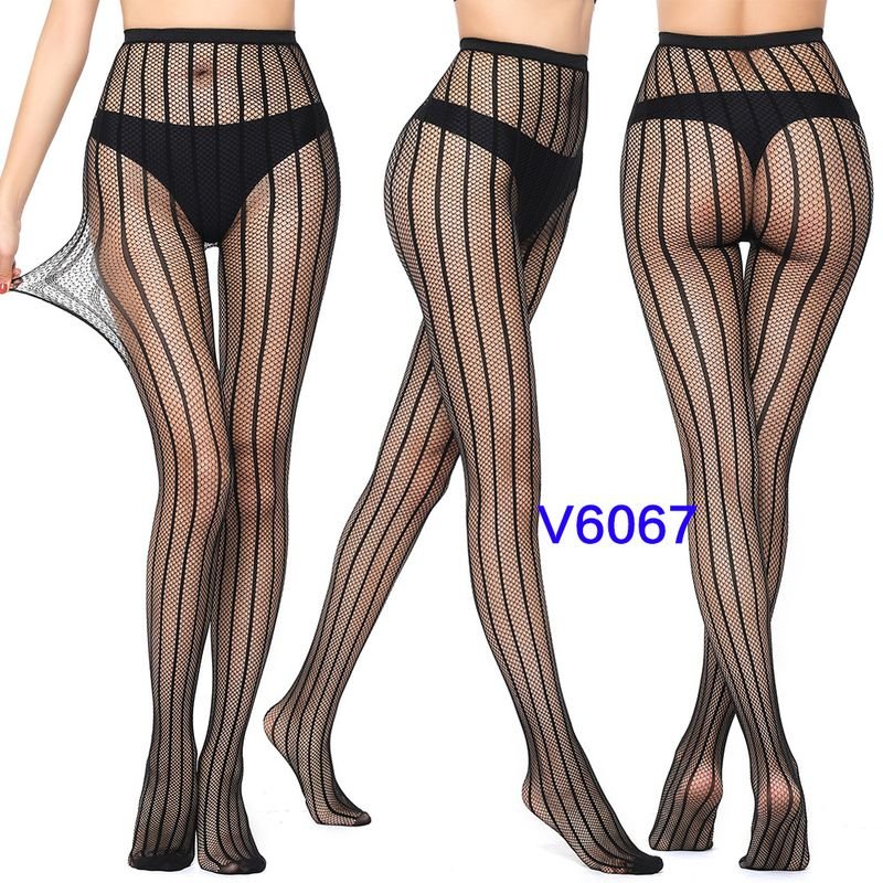 Women Fashion Sexy Jacquard Fishnet Bow Rhomboid Silk Stockings