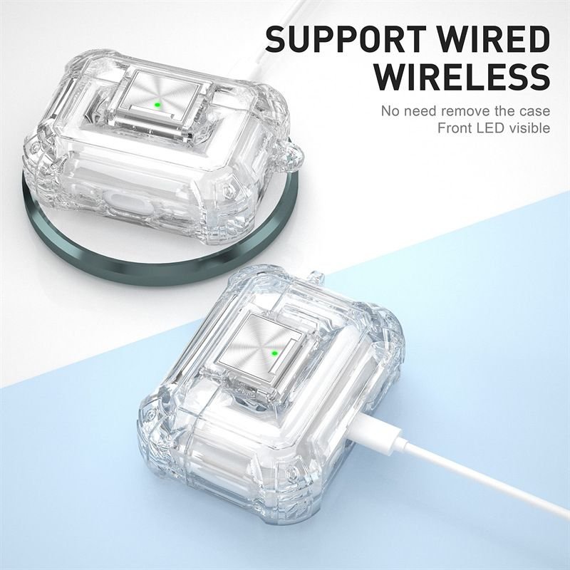 Simple Neutral Transparent Apple Bluetooth Headset Case