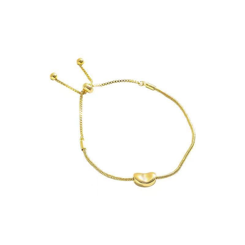 Women Simple Fashion Acacia Bean Pull Bracelet