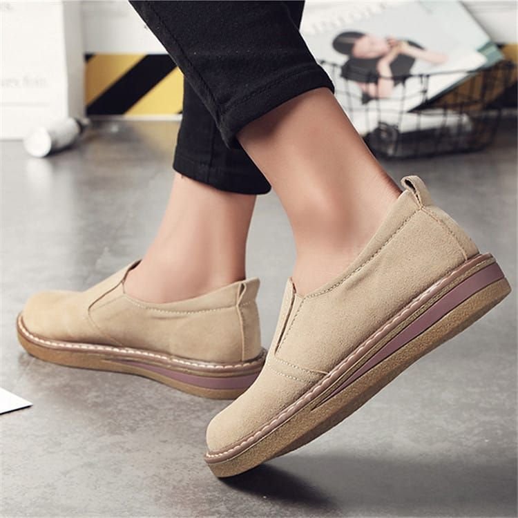 Size:4.5-10 Women Causal Slip On Suede Loafers