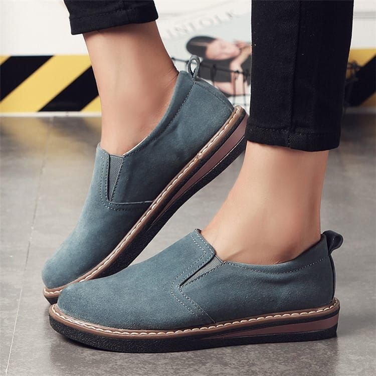 Size:4.5-10 Women Causal Slip On Suede Loafers