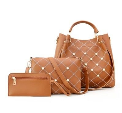 Women Fashion Large-Capacity Handbag Three-Piece Set