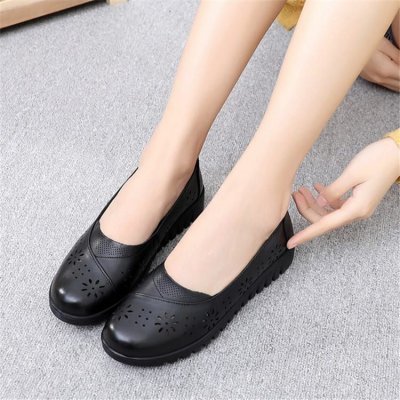 Size:4.5-10 Women Causal Slip On Hollow Out Carving Loafers