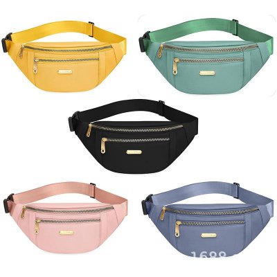 Women Fashionable Multi-Function Large Capacity Double Layer Zipper Chest Bag