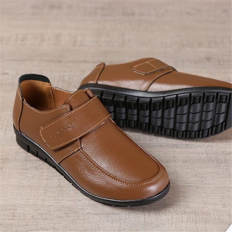 Size:4.5-11 Women Plus Size Casual Flat Slip On Leather Loafers