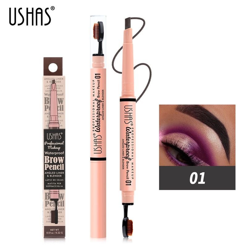 USHAS Women Long-Lasting Non-Blooming Eyebrow Cream With Eyebrow Brush