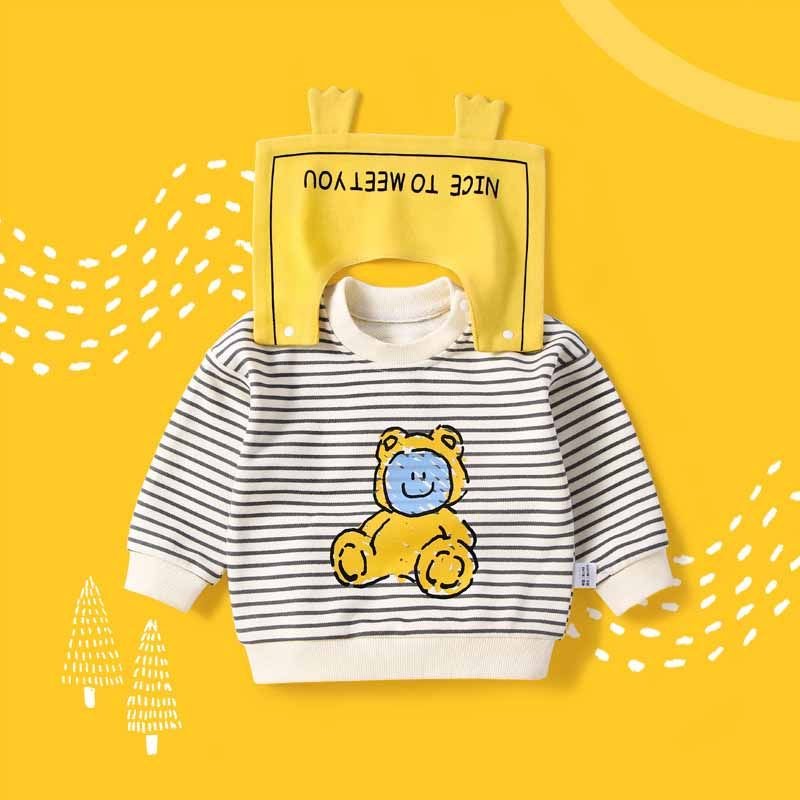 Kids Toddler Boys Girls Spring Autumn Casual Cute Cartoon Print Long Sleeve Sweatshirts