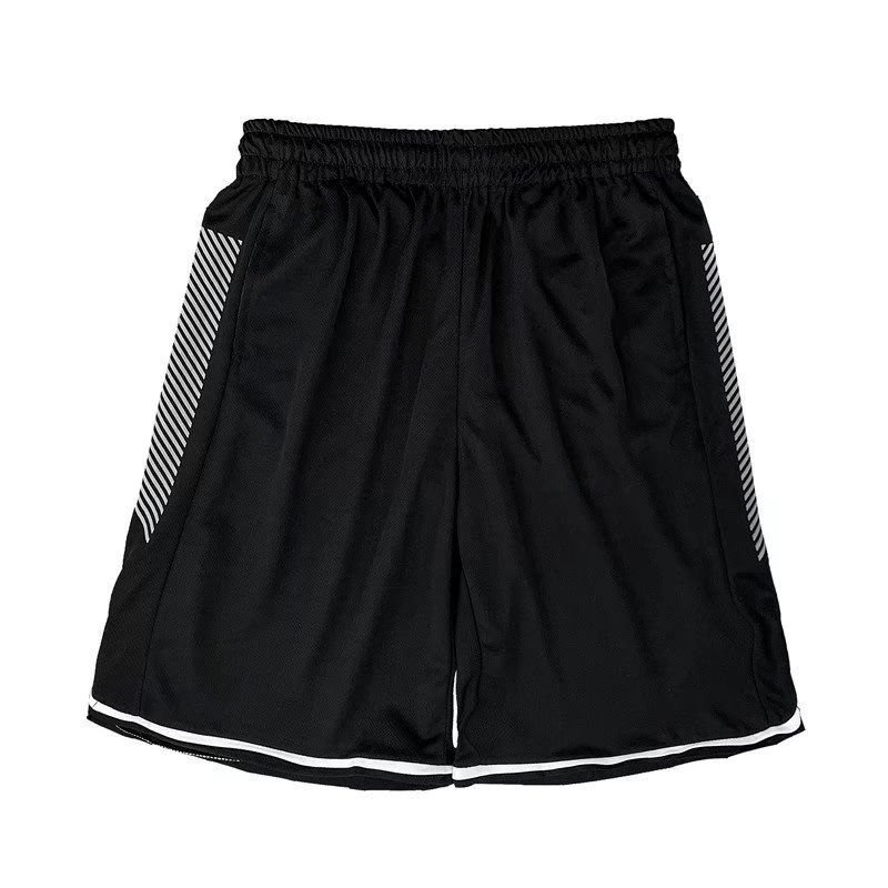 Men Summer Casual Stripe Print Loose Sports Shorts