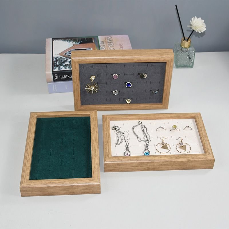 Simple Solid Wood Frame Jewelry Tray