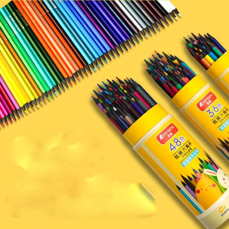 Multi Color Cartoon Animal Color Refill Student Painting Stationery Colored Pencil