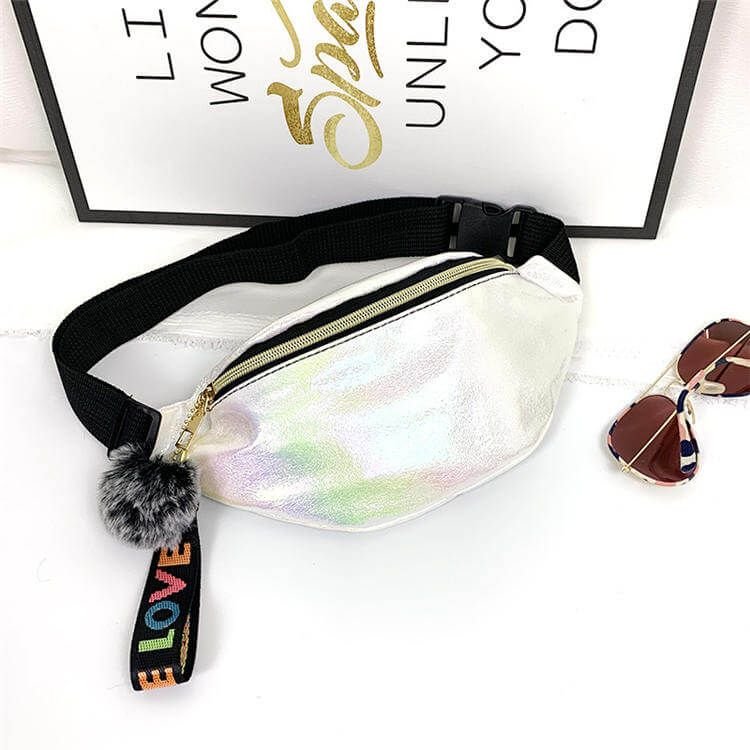 Women Fashion Gradient Multicolor PU Chest Bag