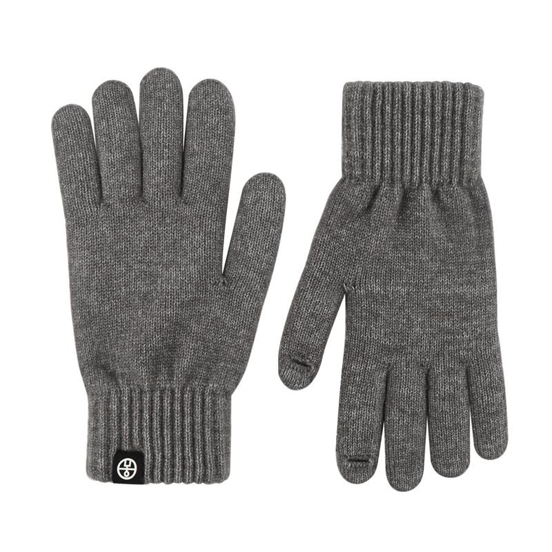 Autumn And Winter Women Fashion Solid Color Warm Knitted Touch Screen Gloves