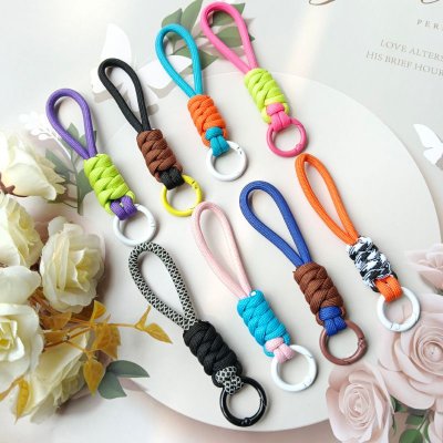 Simple Creative Color Matching Knot Anti-Loss Hanging Rope Mobile Phone Lanyard