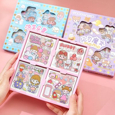 Cartoon Cute Pet Waterproof Mug Stickers Hand Account Material Stickers 100-Set