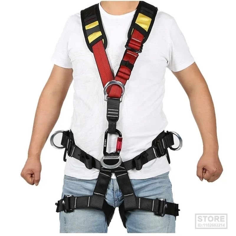 Outdoor Aerial Work Rock Climbing Rescue Body Overhead Safety Belt Climbing Harnesses