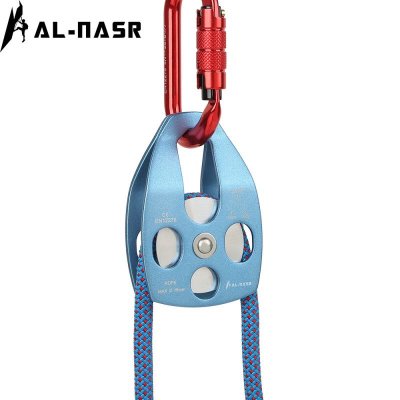 Outdoor Mountaineering Rescue Crossing Single Pulley Rock Climbing Sliding Climbing Ropes