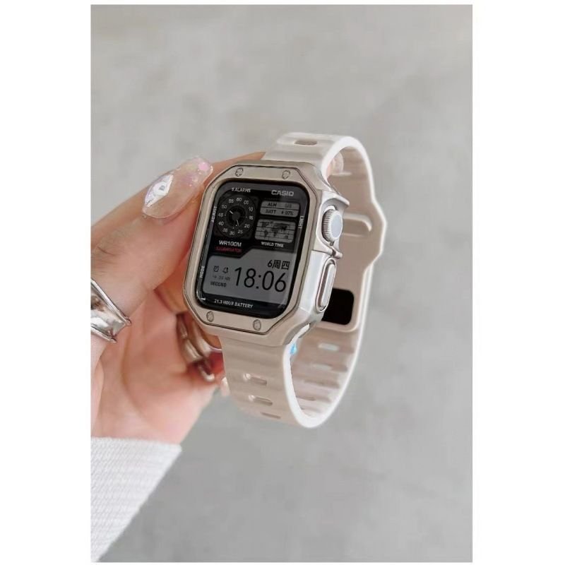 Simple Liquid Sports Silicone Apple Strap