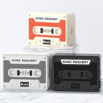 Simple Retro Radio Silicone Apple Headset Protective Cover