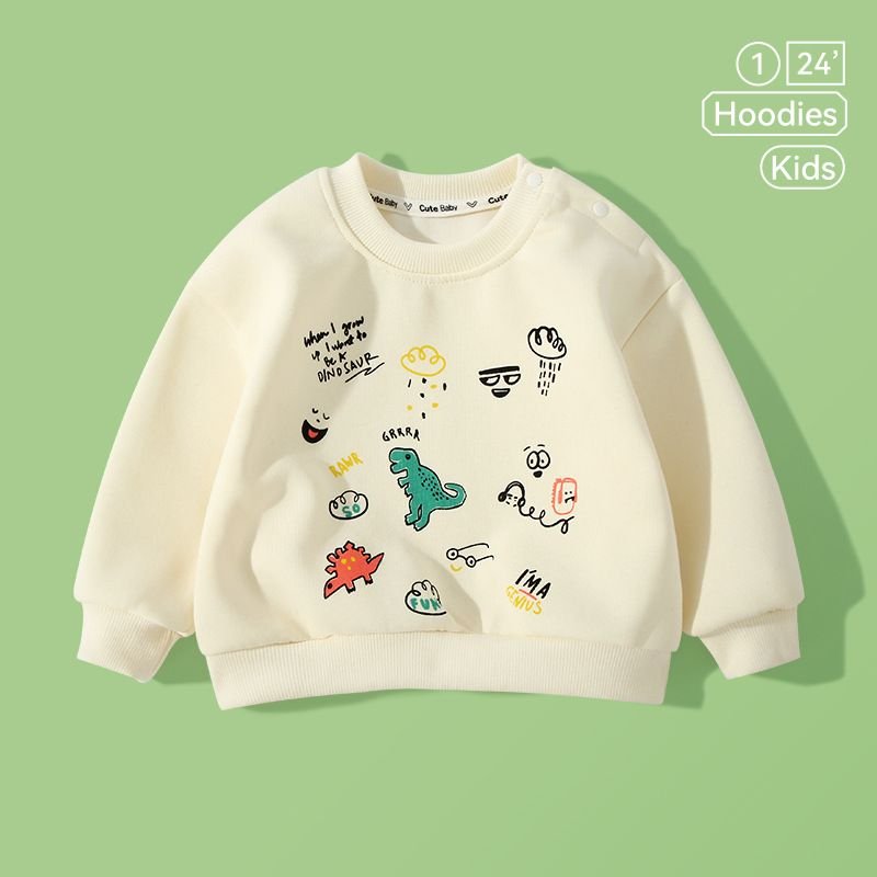 Kids Toddler Boys Girls Spring Autumn Casual Cute Cartoon Print Long Sleeve Sweatshirts