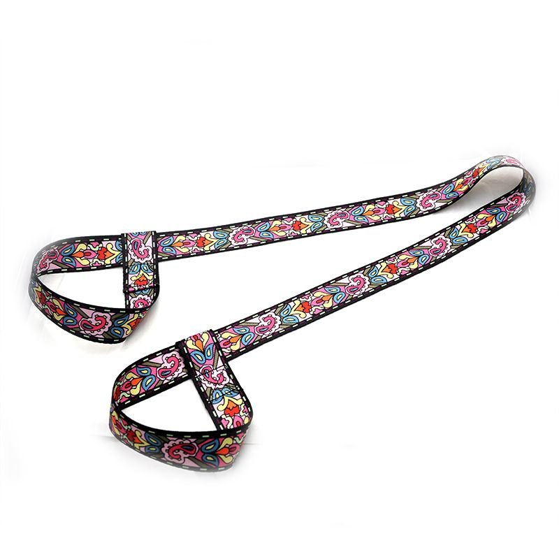 Simple Nylon Yoga Mat Strap Digital Printing Yoga Stretch Belt