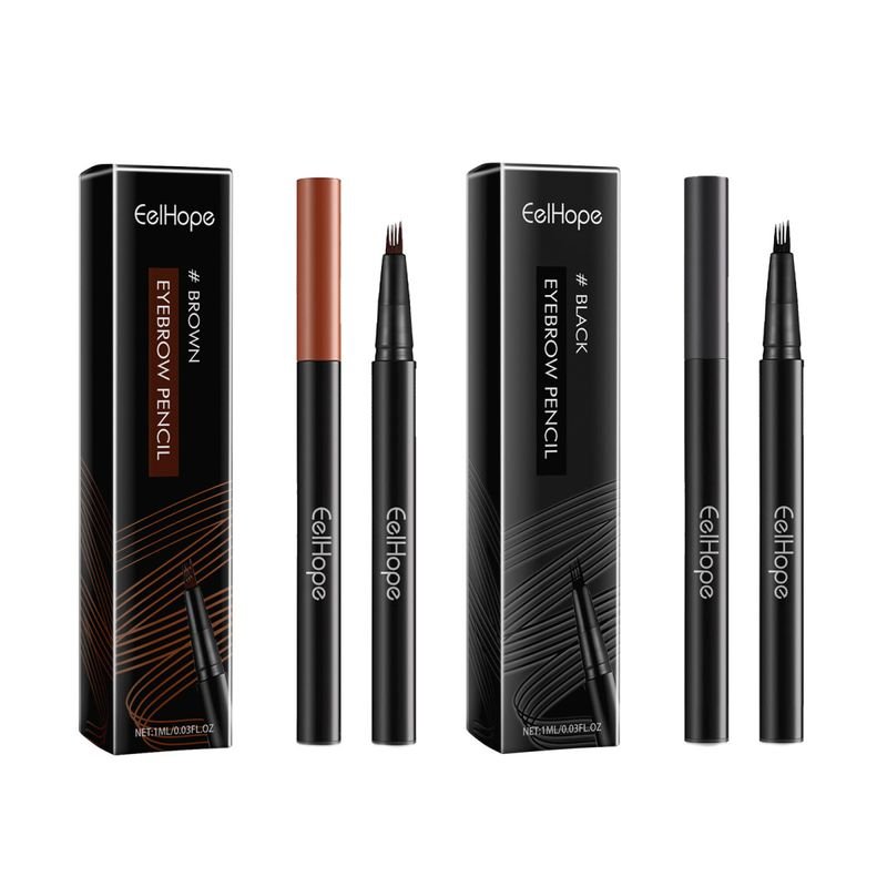 EELHOPE Women Non-Blooming Natural Shaping Four-Claw Eyebrow Pencil